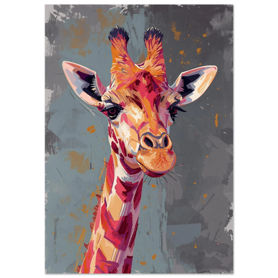Poster - Giraffens färgstarka själ