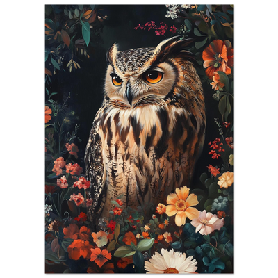 Poster - Ugglans hemlighetsfulla blick