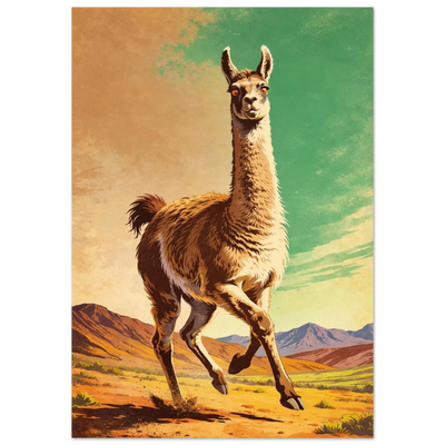 Poster - Llama in the Andes