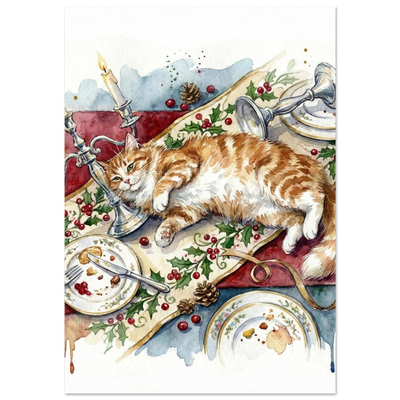 Poster - Den mätta kattens julfrid