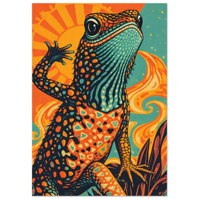 Poster - Trippy Lizard