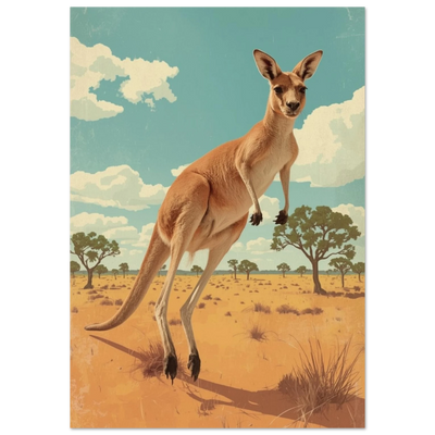 Poster - Retro Känguru