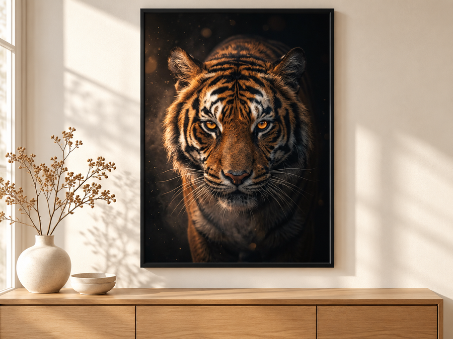 Tigertavlor – posters med tiger i hemmiljö