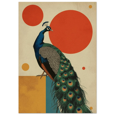 Poster - Art Deco Peacock