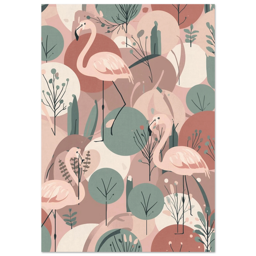 Poster - Flamingons skira dans