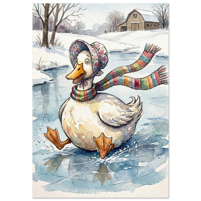 Poster - Ankan på hal is