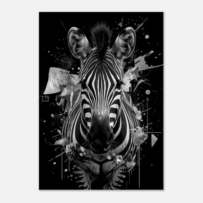 Grafiskt djurmotiv av en zebra i modern och tidlös design