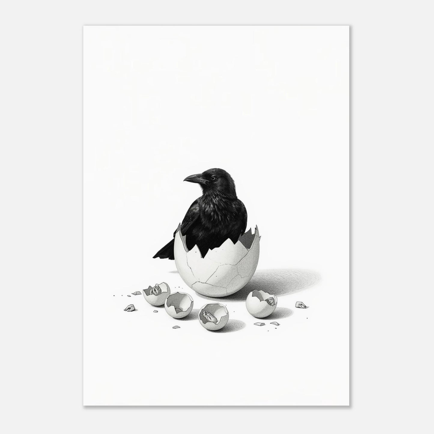Symbolisk illustration av en korp som bryter sig ut ur sitt skal