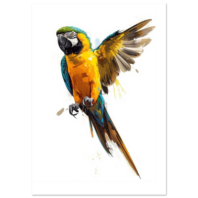 Poster - Papegojans färgsprakande vinge