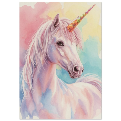 Poster - Watercolor Unicorn