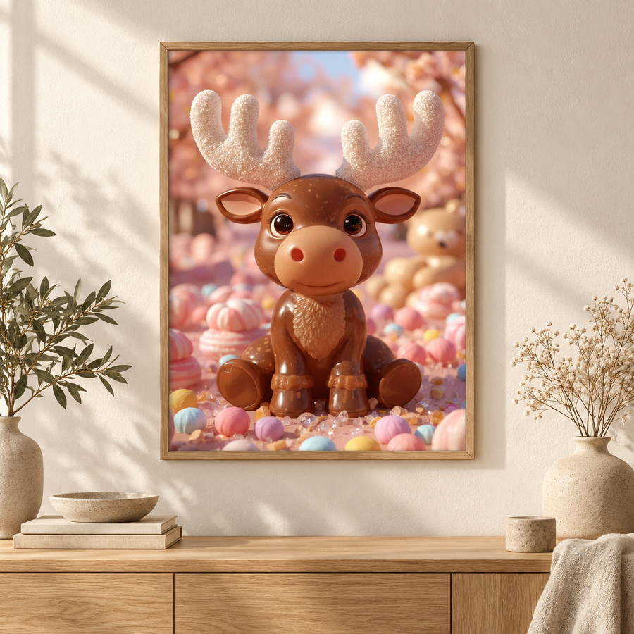 Älgtavlor – posters med älg i hemmiljö